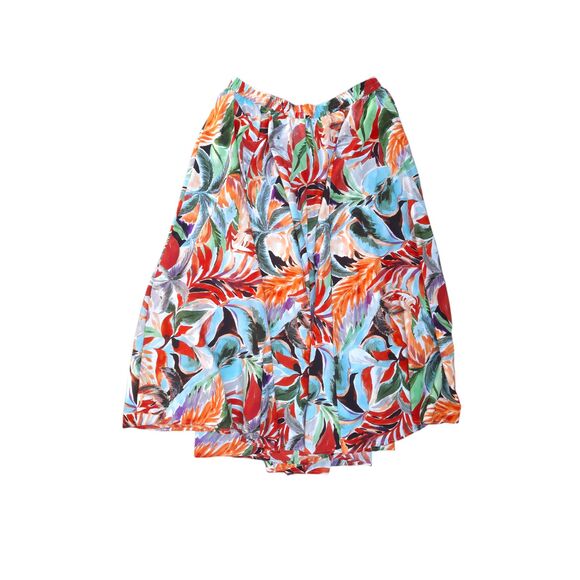 MOONCHILD Size XL Tropical Skirt-Light Blue, Orange, Green - Picture 1 of 3